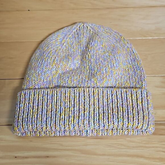 J. Crew Crewcuts Marl Beanie Knit Winter Hat Cap Rainbow Girls S-M - Picture 1 of 5